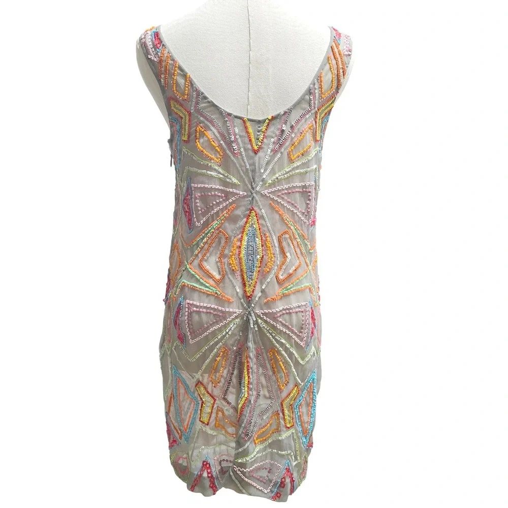 $329‎ BeBe special sexy sparkle dress beading sequin new years party formal M